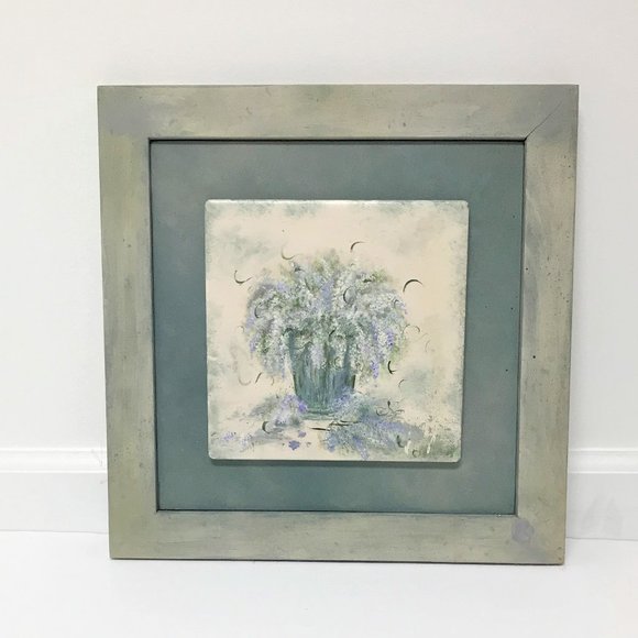 Hand-Painted on Wood Floral Arrangement Artwork by Lisa's Country Crafts